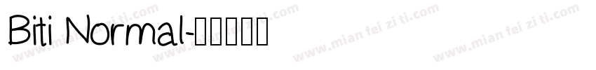 Biti Normal字体转换